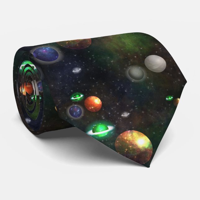 Raum, Planeten Krawatte (Gerollt)