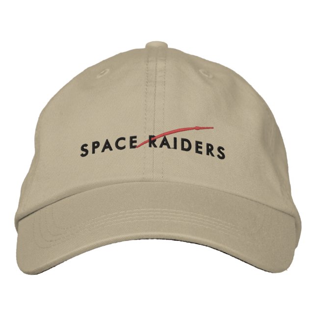 Raum-Räuber-Vater-Hut Bestickte Baseballkappe (Vorderseite)
