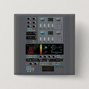 Raum-Shuttle-Kontrollen-Brett-Knopf Button