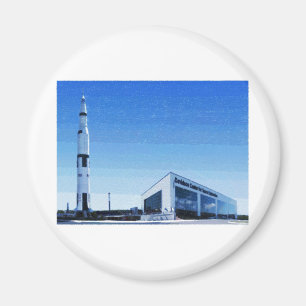 Raum u. Rocket-Mitte von Huntsville, Alabama Magnet