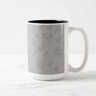 Raum-und Wissenschafts-Gekritzel Zweifarbige Tasse
