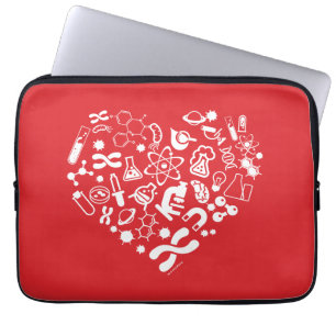 Raum-und Wissenschafts-Herz Laptopschutzhülle