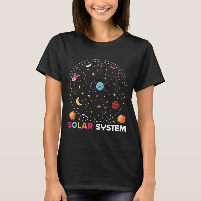 Raumastronaut und Raketensysteme T-Shirt (Vorderseite)