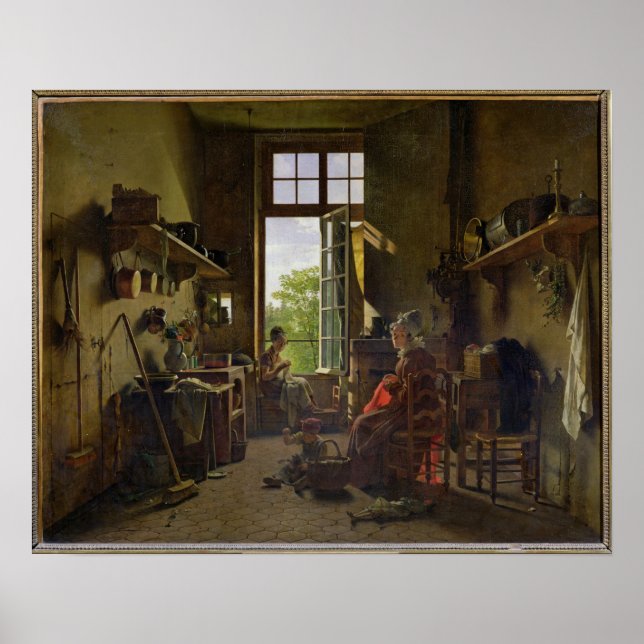 Räume der Küche, 1815 Poster (Vorne)