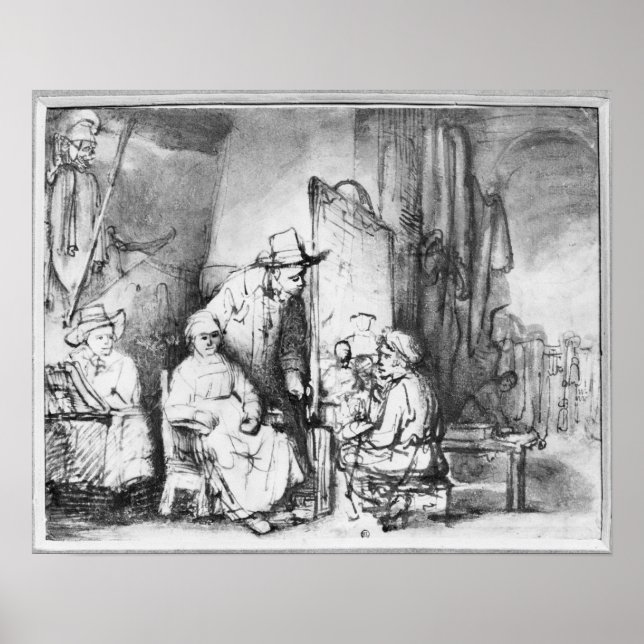 Räume des Studios mit Malerei Poster (Vorne)