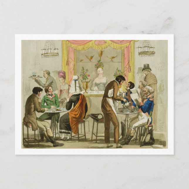Räume eines Kaffeehauses, Pub. für William Pearm Postkarte (Vorderseite)