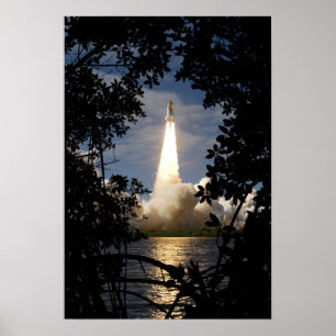 Raumfähre Atlantis hebt 12 weg Poster