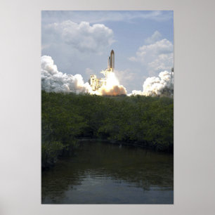 Raumfähre Atlantis hebt 14 weg Poster