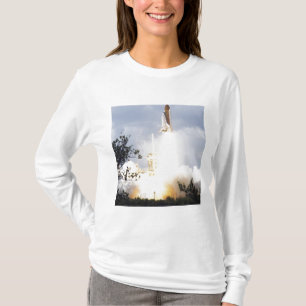Raumfähre Atlantis hebt 4 weg T-Shirt