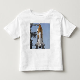 Raumfähre-Bemühung sitzt bereites Kleinkind T-shirt