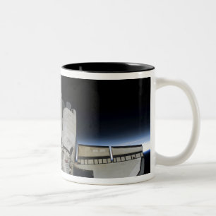 Raumfähre-Entdeckung 6 Zweifarbige Tasse