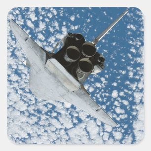Raumfähre-Entdeckung 8 Quadratischer Aufkleber