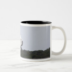 Raumfähre-Entdeckung setzt 2 auf Zweifarbige Tasse