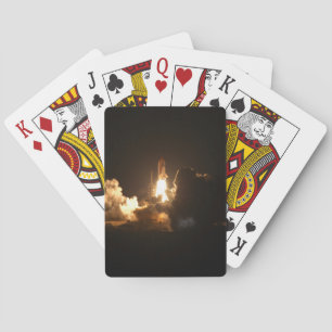 Raumfähre Erde Orbitale Raumsonde Nacht Canva Spielkarten