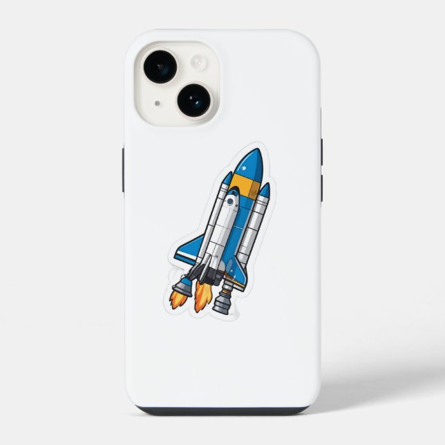 Raumfähre iPhone 14 Hülle (Rückseite)