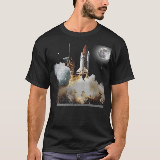 Raumfähre-Produkteinführung T-Shirt (Vorderseite)
