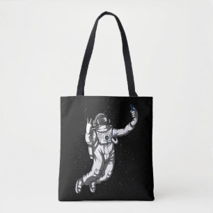 Raumfahrer Funny Selfie Kosmische Galaxie Tasche