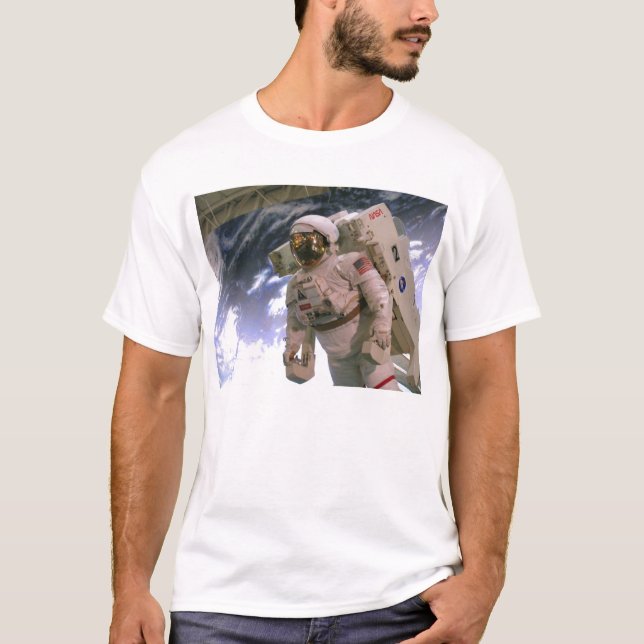 Raumfahrer-Gehen T-Shirt (Vorderseite)