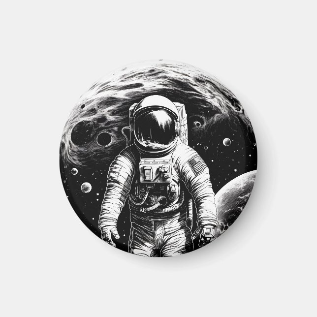 Raumfahrer Magnet (Vorne)