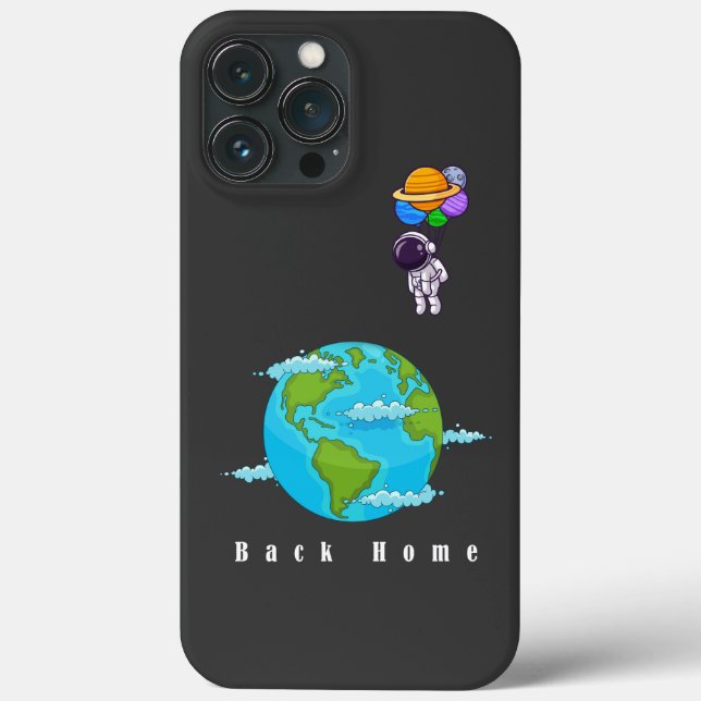 Raumfahrer mit Balloons, die Erde landen Case-Mate iPhone Hülle (Rückseite)