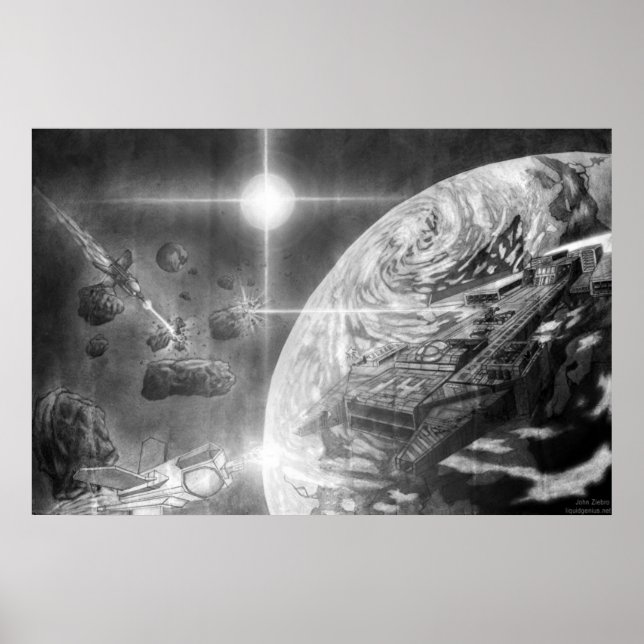 Raumfahrer Poster (Vorne)