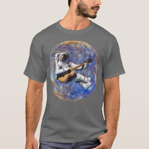 Raumfahrer spielt Gitarre im Weltraum, Musikliebha T-Shirt