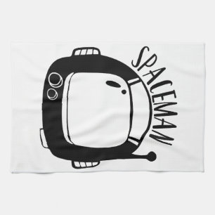 Raumfahrer Vintage Geschirrtuch