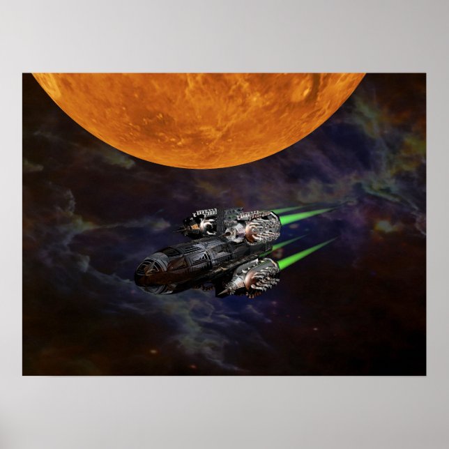 Raumfahrplakat Poster (Vorne)