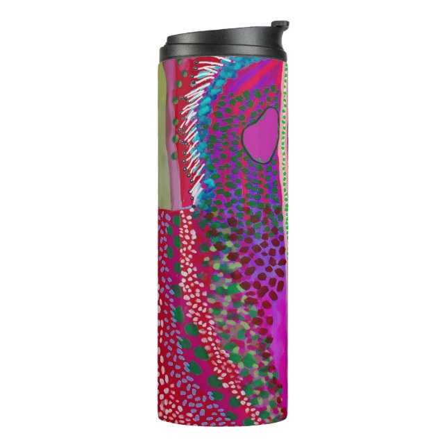 Raumfahrt Alien Party Tier Thermosbecher (Nach links gedreht)