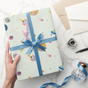Raumfahrtaktivitäten Geschenkpapier
