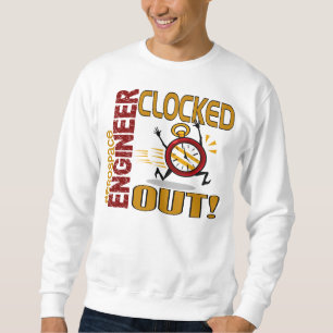 Raumfahrtingenieur heraus abgestoppt sweatshirt