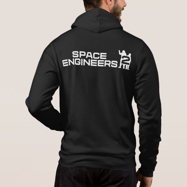Raumfahrtingenieure 2 Hoodie (Rückseite)