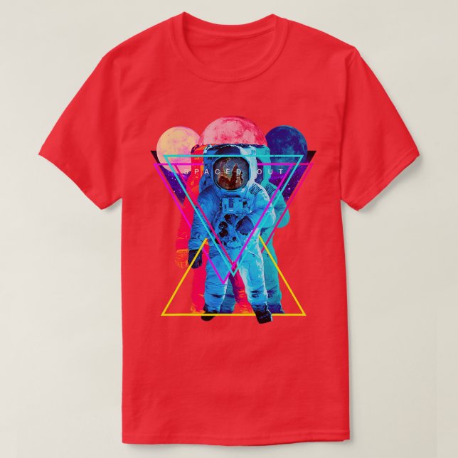 Raumfahrtkunst für Großraumflugzeuge T-Shirt (Design vorne)