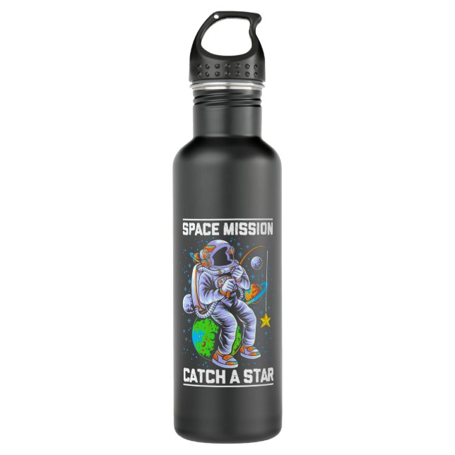 Raumfahrtmission der Astronauten Edelstahlflasche (Vorderseite)
