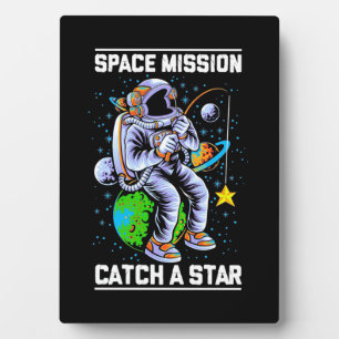Raumfahrtmission der Astronauten Fotoplatte