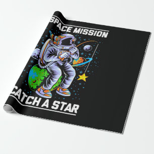 Raumfahrtmission der Astronauten Geschenkpapier