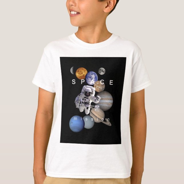 Raumfahrtmission Sonnensysteme T-Shirt (Vorderseite)