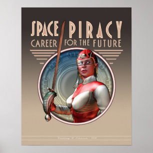 Raumfahrtpiraterie: Karriere für die Zukunft (16x2 Poster