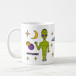 Raumfahrtpolitik - Alien mit Flying Saucer Persona Kaffeetasse