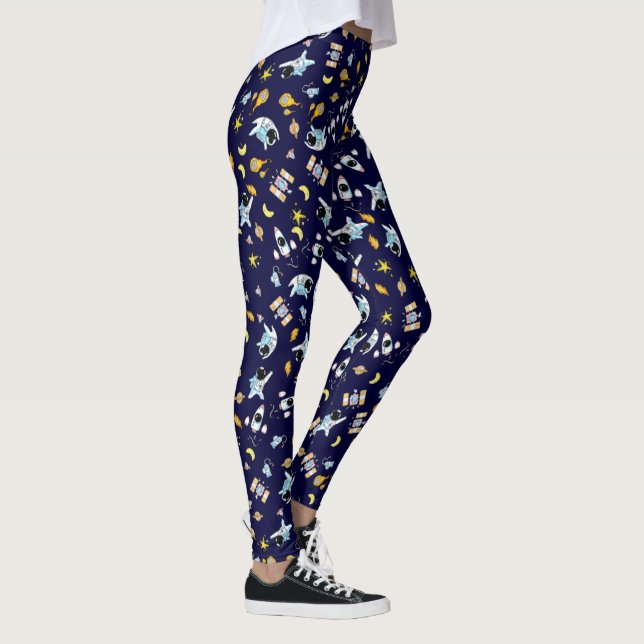Raumfahrtthema Leggings (Rechts)