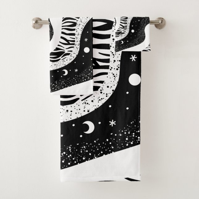 Raumgalaxie Universum Mondsterne Badhandtuch Set (Insitu)