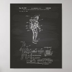 Raumheizungs-Austauschgerät 1967 - Anzug-Patenkart Poster