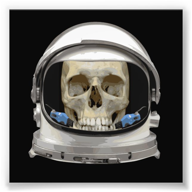 Raumhelm Astronaut Skull Fotodruck (Vorne)
