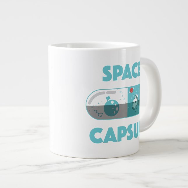 Raumkapsel Jumbo-Tasse (Vorderseite Rechts)