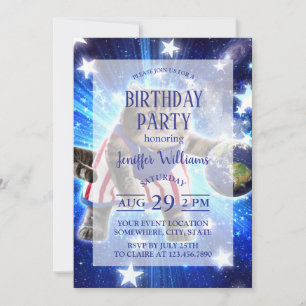 Raumkatze spielt Basketball Einladung