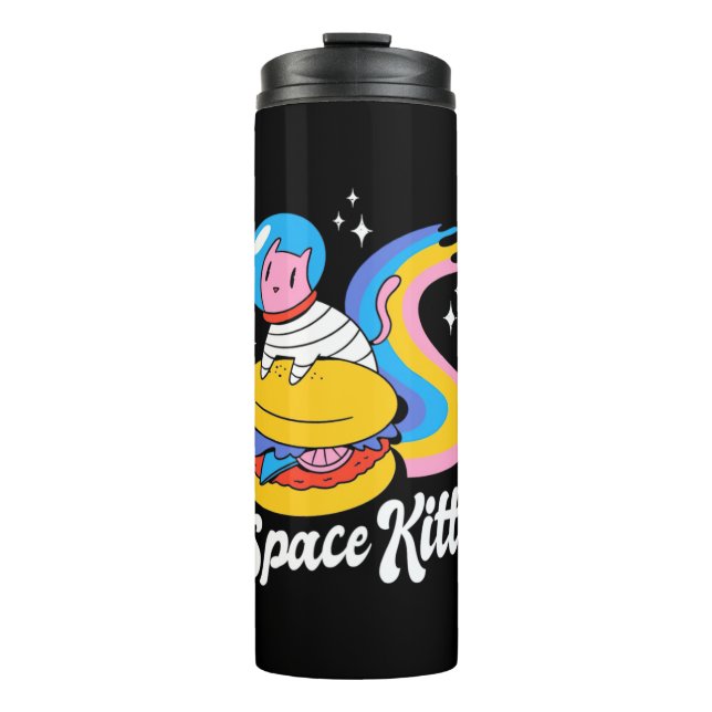 Raumkatze Thermosbecher (Vorderseite)