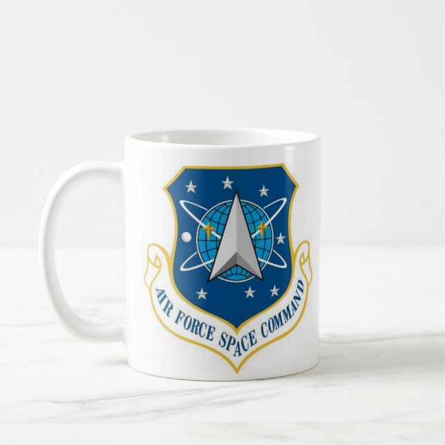 Raumkommando der Luftwaffe auf zwei Seiten Kaffeetasse (Links)