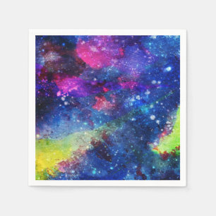 Räumliche Galaxiemalerei des Raumreisenden Serviette