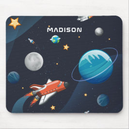 Raummuster Galaxie-Raketenstars Shuttle Mousepad