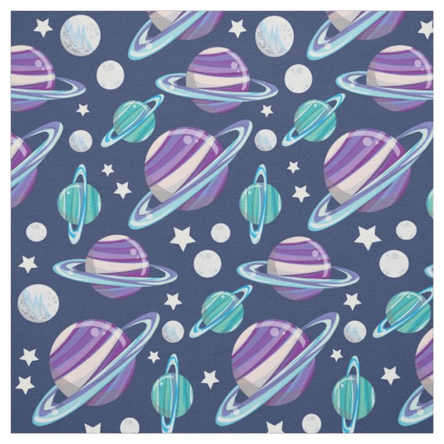 Raummuster, Planeten, Sterne, Galaxie, Kosmos Stoff (Muster)